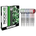 WINMAU Rookie Steeltip Brass Darts Set | Single or Multi Sets | Includes Flights and Shafts (Stems) | Exclusive Darts Booklet | Blue, Red and Green |