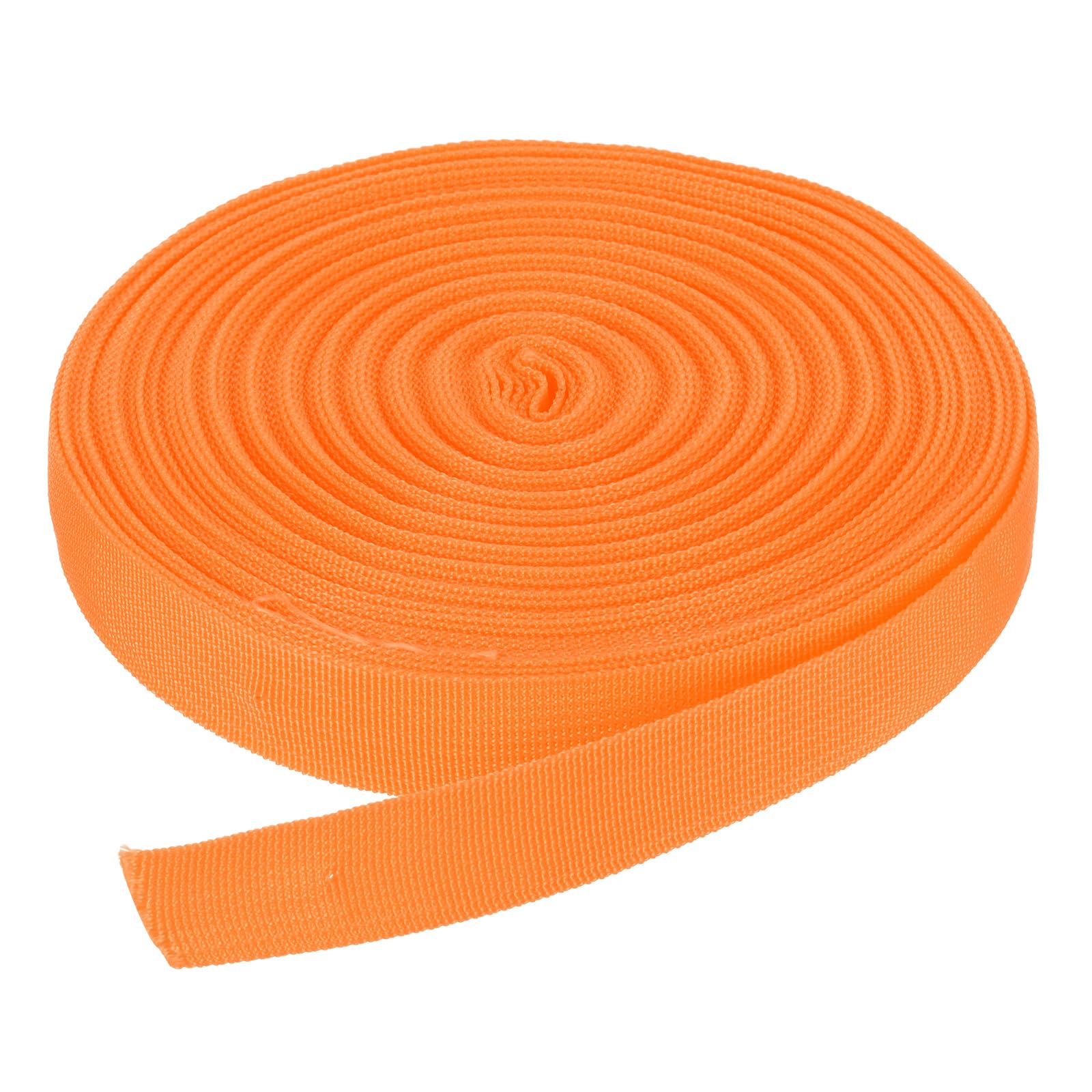 DMiotech 25 Yard x 1 Inch Width Nylon Webbing Strap Poly Flat Webbing Strapping for DIY Craft Backpack Strapping, Sewing, Outdoor Gear Repair, Orange