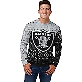 FOCO Men's NFL Printed Primary Logo Lightweight Holiday Sweater