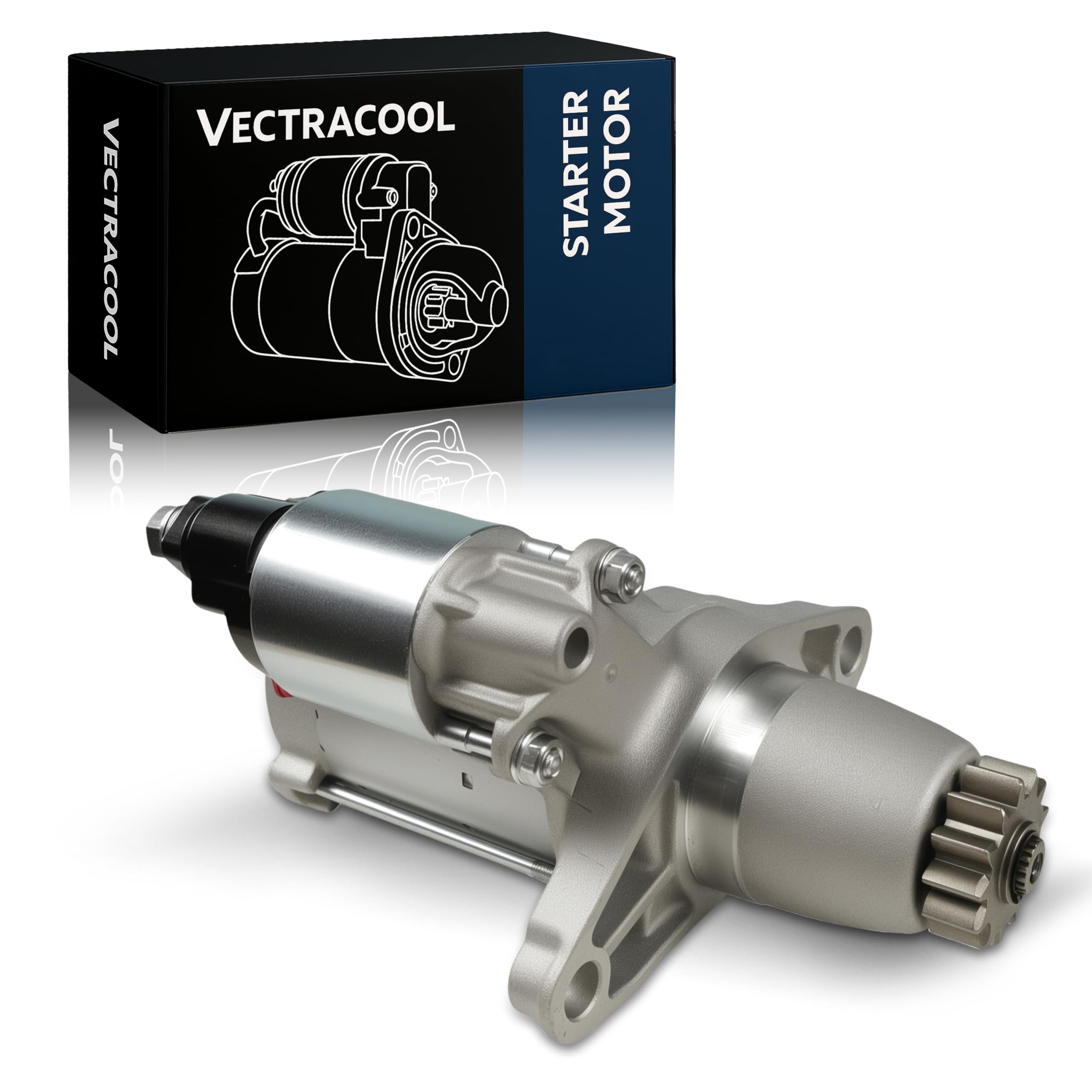 Photo 1 of 17825 Starter Motor Compatible with Toyota RAV4 2.5L 2009-2018, Highlander 3.5L 2008-2016, Camry 2.5L/3.5L 2007-2017, 13-Teeth 1.6KW CCW 12V, Replaces OE# 17825N 28100-28040 28100-28041