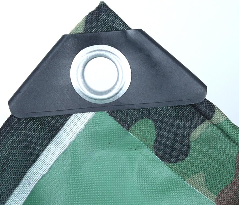 Tarpaulin Military Camouflage Waterproof Tent Sunscreen Thicken Jungle PVC Rainproof Oxford Cloth Canvas, 400g/m² (Size : 35m)
