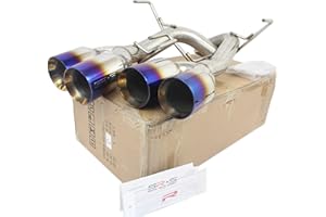 SR*S TUNING SRS Axleback Exhaust Compatible/Replacement for SUBARU WRX STI 2015-2021 Burnt blue 4" TIPS
