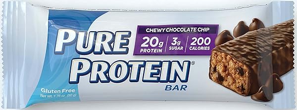 PURE PROTEIN HIGH PROTEIN BAR CHEWY CHOCOLATE CHIP – 6 CT