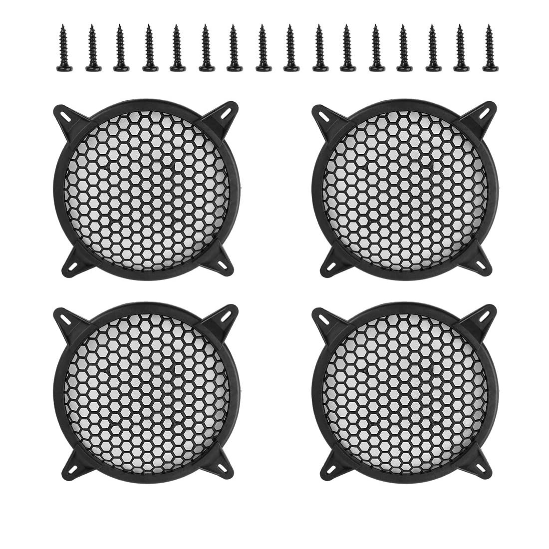MACHSWON 6" Car Grill Cover Mesh Protector Speaker Cover Woofer 4pcs Subwoofer Grill