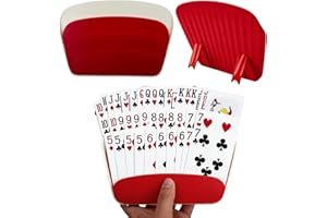 1PC Hands Free Playing Card Holder-Plastic Tabletop Poker Card Rack Stand for Kids Adults Seniors,Little Hands&Arthritis Frie