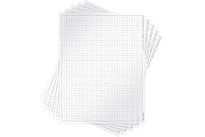 Koala Tools | Quadrille Grid Transparency Sheets (Pack of 5) - 8.5" x 11" | Overhead Projector and Light Box Transparencies - Tracing Film for Sketching & Drawing