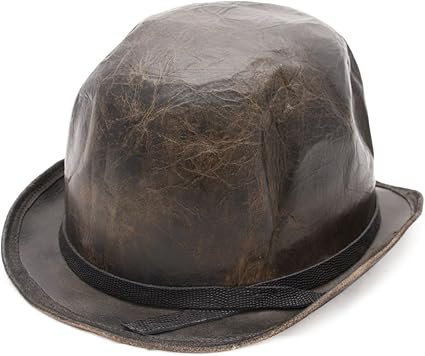 leather bowler hat