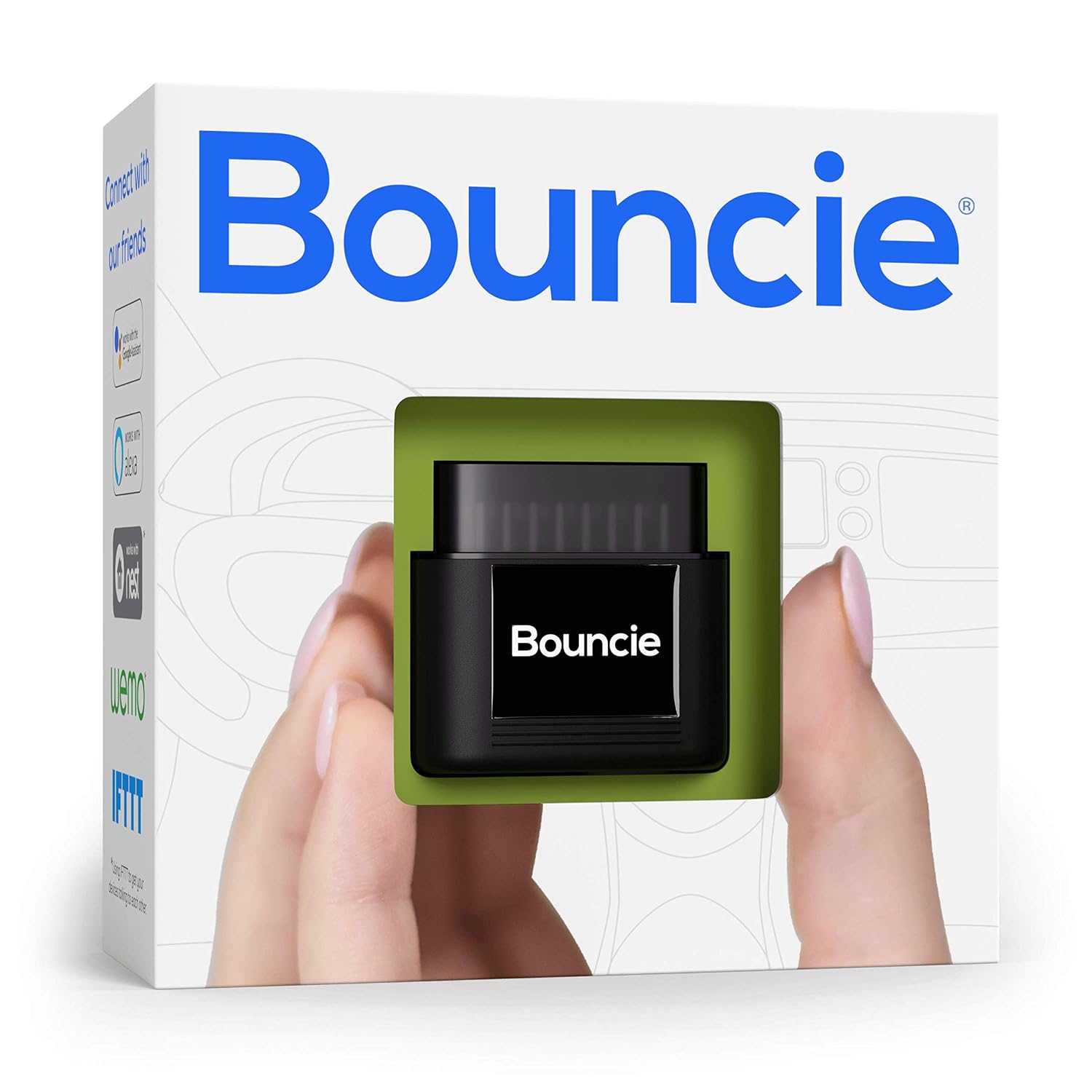 Best Car Trackers Reviews  bouncie - Connected Car - 15 Second Updates - Location Tracking, Driving Habits, Alerts, Geo-Fence, Diagnostics - OBD2 Adapter - Family or Fleets - Alexa