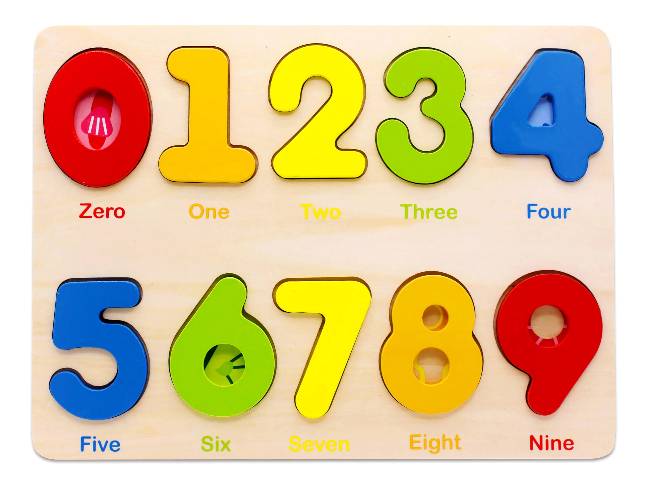 Toddler Puzzles for kids age 2-4 years old-Wooden Learning Number Preschool Puzzles