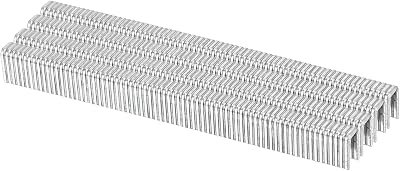 Sourcing Map 18 Gauge Narrow Crown Staples 1/4 x 3/8 in Galvanized 1000