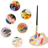 Aniyoo 20 Pcs Paint Brush Set Nylon Hairs Wooden Handles Gold Tube Interface view 6