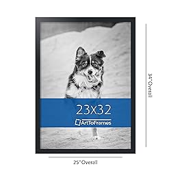ArtToFrames 23x32 Inch Black Picture Frame, This