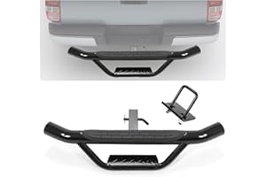 ECOTRIC Universal Bumper Hitch Step Trailer for SUV Trucks Pickups with 2 Inch Receiver, Solid with Hitch Pin & U-Bolts Stabi