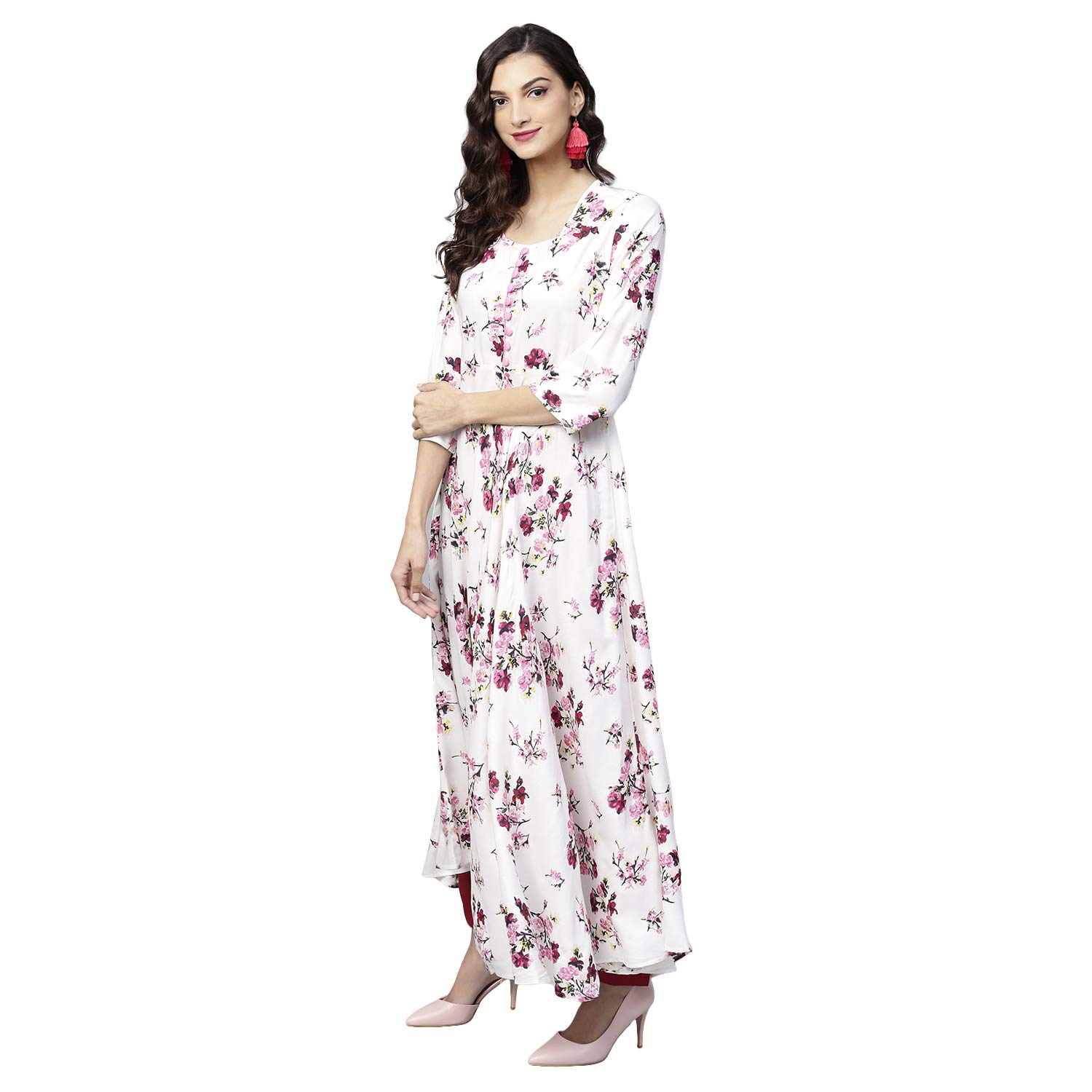 tissu women's printed a-line kurta