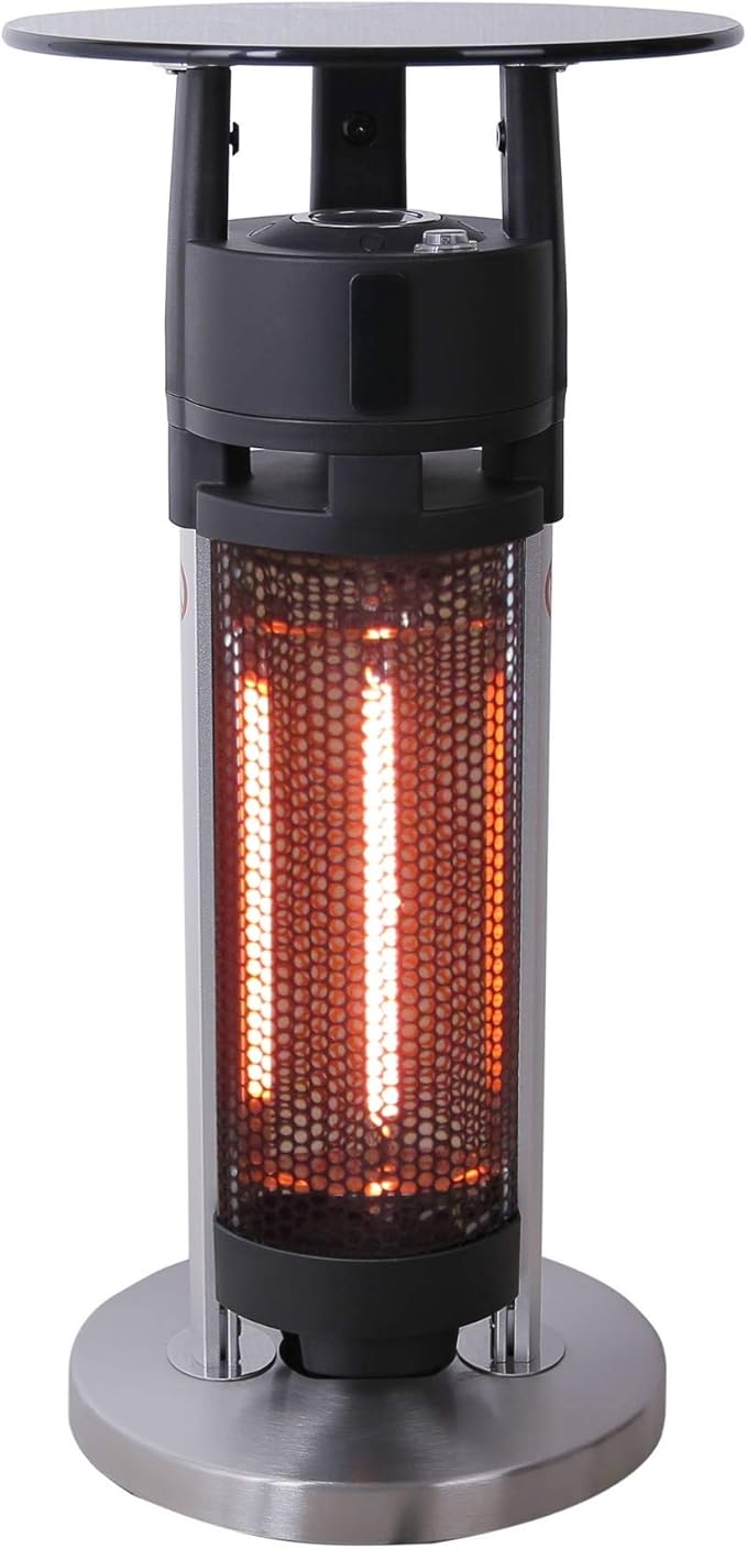JOM Heizstrahler Terrassenstrahler Tisch 1200 Watt für aussen geeignet