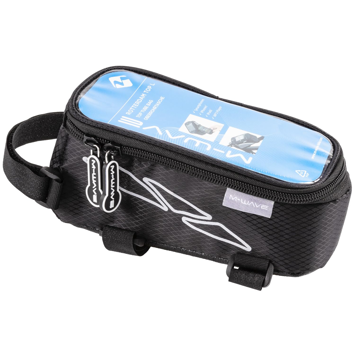 M-Wave Rotterdam Top Tube Bag - Black