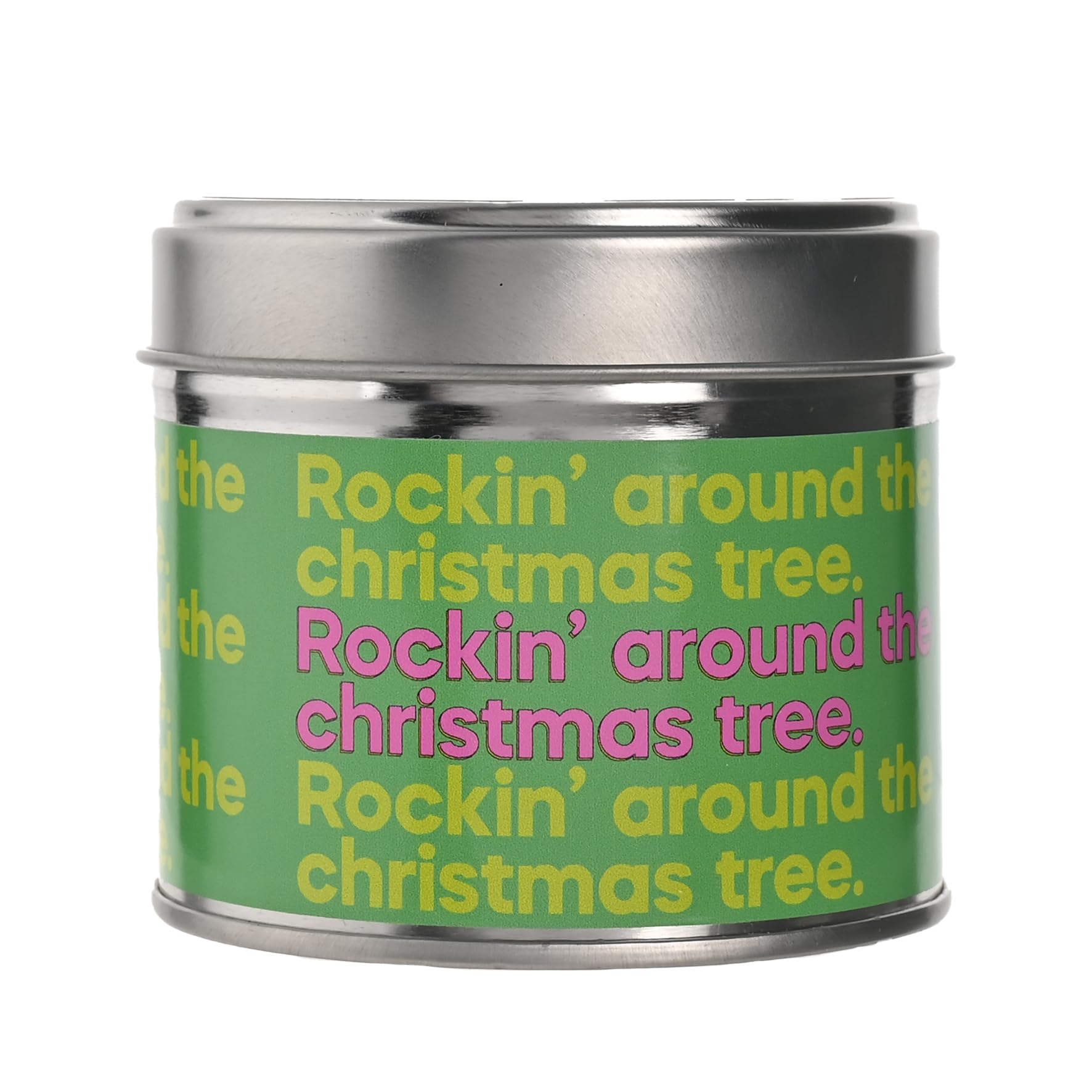 Say It with Songs Christmas Candle - Rockin' Around The Christmas Tree - Brenda Lee - Scan QR Code and Play on Spotify, YouTube & More - Seasonal Xmas Gifting Present.