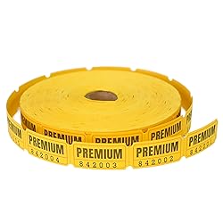 L LIKED Yellow Raffle Tickets, Single Ticket