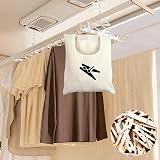 TSLBW Peg Bag Clothespin Storage Bag 30x25 cm White Canvas view 5
