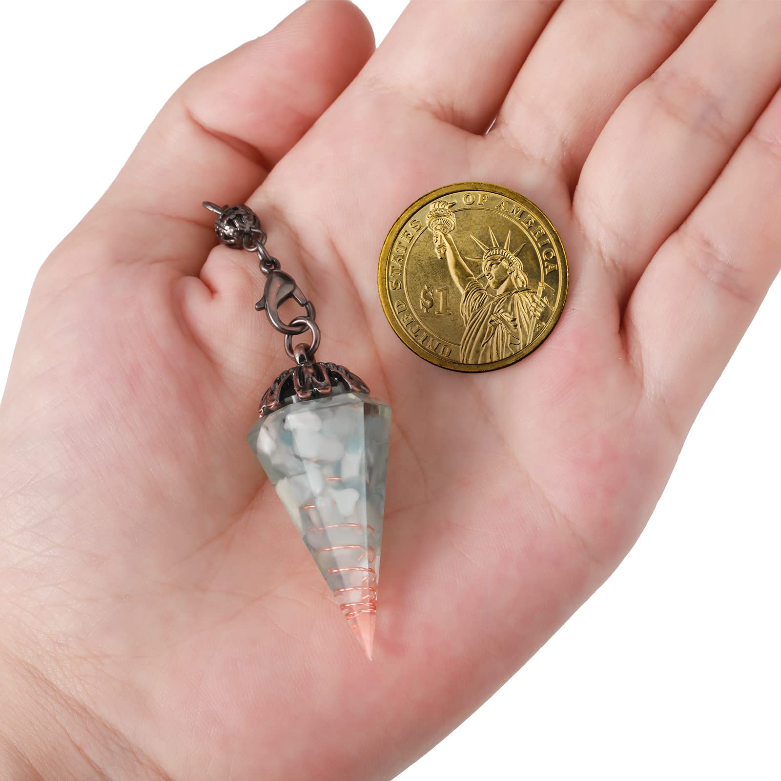 2 Pieces Pendulum Board Dowsing Divination Wooden Pendulum Board Set with Crystal Dowsing Witchcraft Wiccan Altar Supplies Kit for Divination Decoration