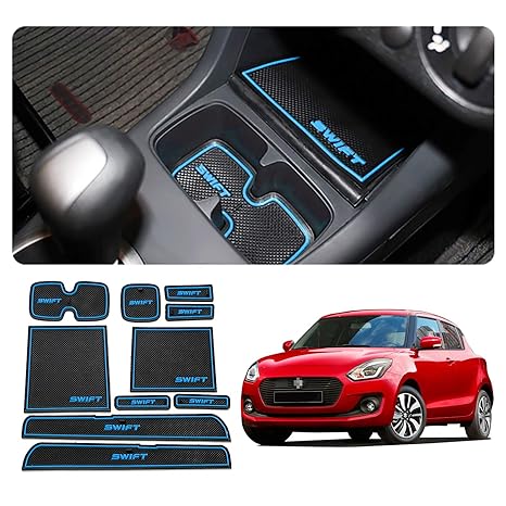 Yee Pin Car Door Slot Mat For Maruti Suzuki Swift Car Interior