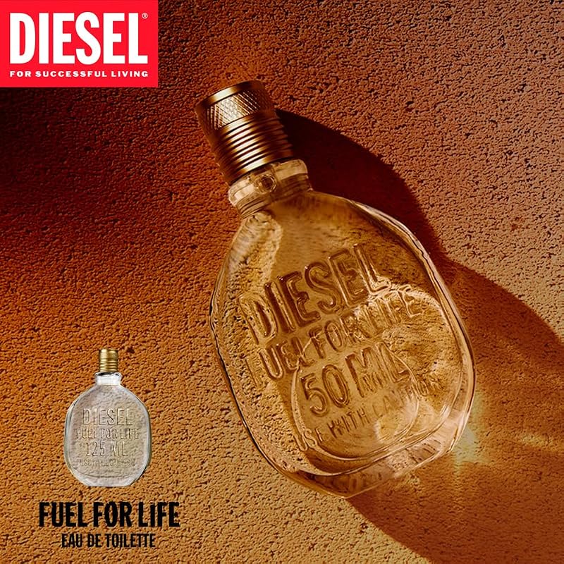 Fuel for Life, Perfume Masculino Água em Vaporizador de Spray, Fragrância Sensorial, 125 ml