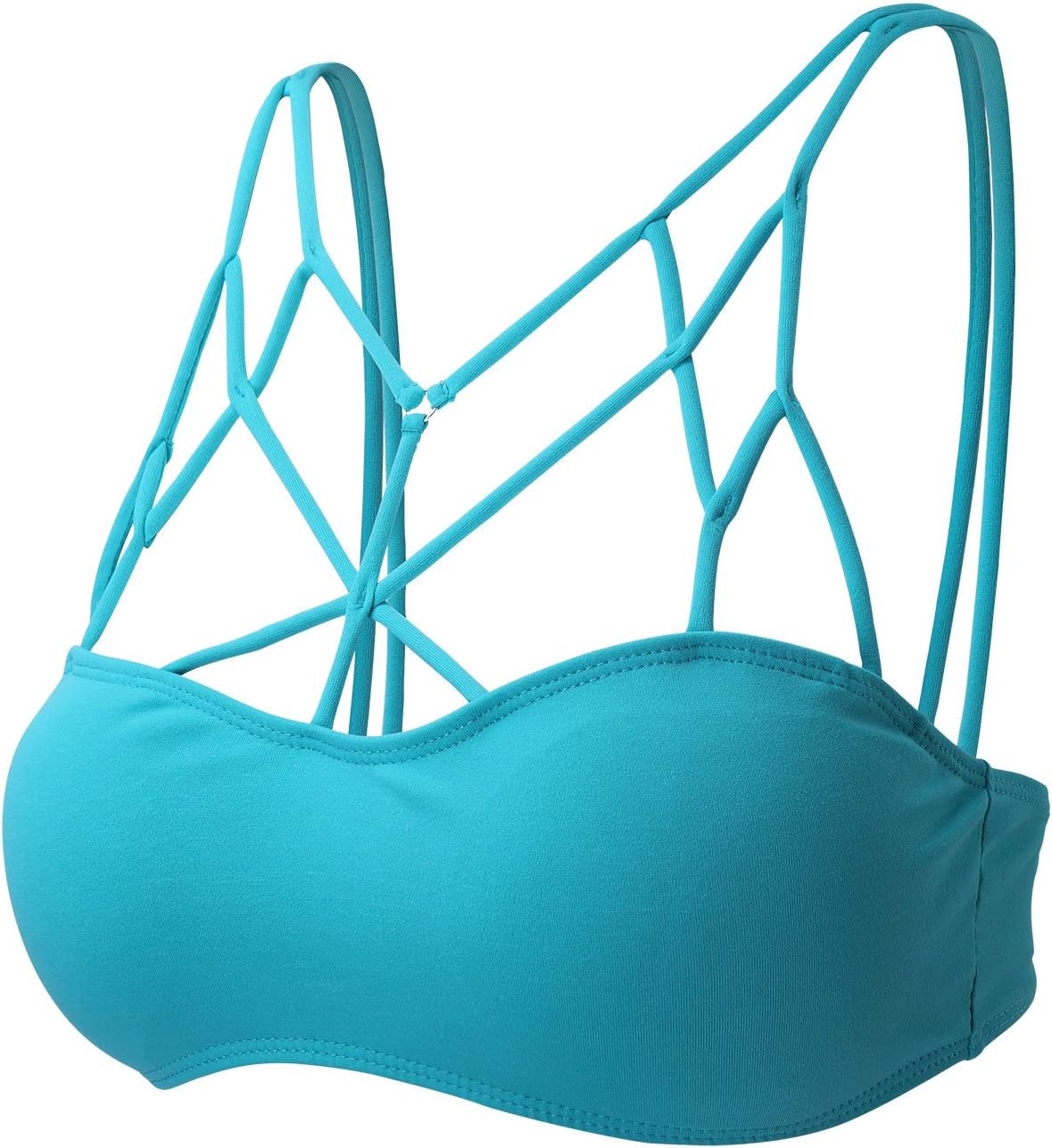 TOPMELON Women's Sexy Bra Criss Cross Strappy Bralette Seamless