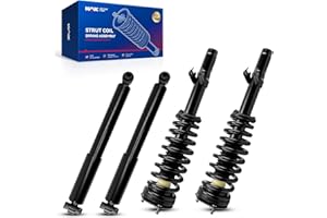 KAX Quick Front Rear Struts for Ford 2006-2009 Fusion/Milan 3.0L, 2007-2009 MKZ, 2006 Zephyr Front Rear Shocks Complete Struts Assemblies with Coil Spring Set of 4, Replace 172261 * 2 5784 * 2