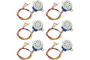CenryKay DC 12V 28BYJ-48 Valve Stepper Motor 4 Phase Geared Stepper Motor（6PCS）