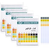 Hicarer 200 Strips Plastic pH Test Strips, Universal pH 0-14 | Litmus Test Paper with Storage Case, for Water Liquid Saliva Urine Soil Testing Pet Food and Diet Monitoring