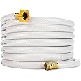 Camco TastePURE 50-Ft Water Hose - RV Drinking Water Hose Contains No Lead, No BPA & No Phthalate - Features Diamond-Hatch Reinforced PVC Design - 5/8” Inside Diameter, Made in the USA (22793)