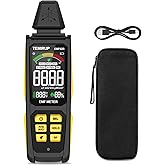 EMF Meter Radiation Detector, TEMIRUP EMF Detector, 5-in-1 Electromagnetic Field & Radio Frequency Detector EMF Reader for Home & Office EMF Inspections, EMF Tester with Color LCD for Ghost Hunting
