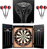 Ruthless Home Darts Centre Cabinet with Dartboard and 2 Sets of Darts Cobra