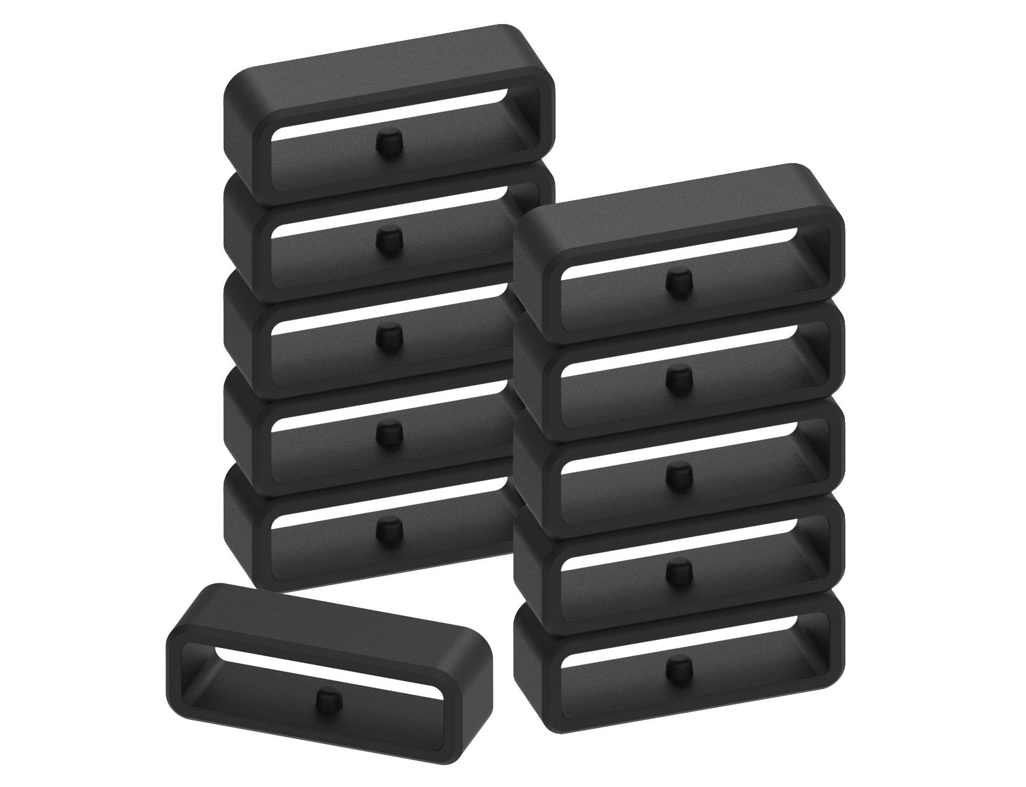 Tencloud Fastener Rings Compatible with Garmin Vivoactive 4 Fasteners Security Loop Holder Keeper Retainer Non-Slip Replacement Silicone Ring Connector for Vivoactive 4 Smartwatch