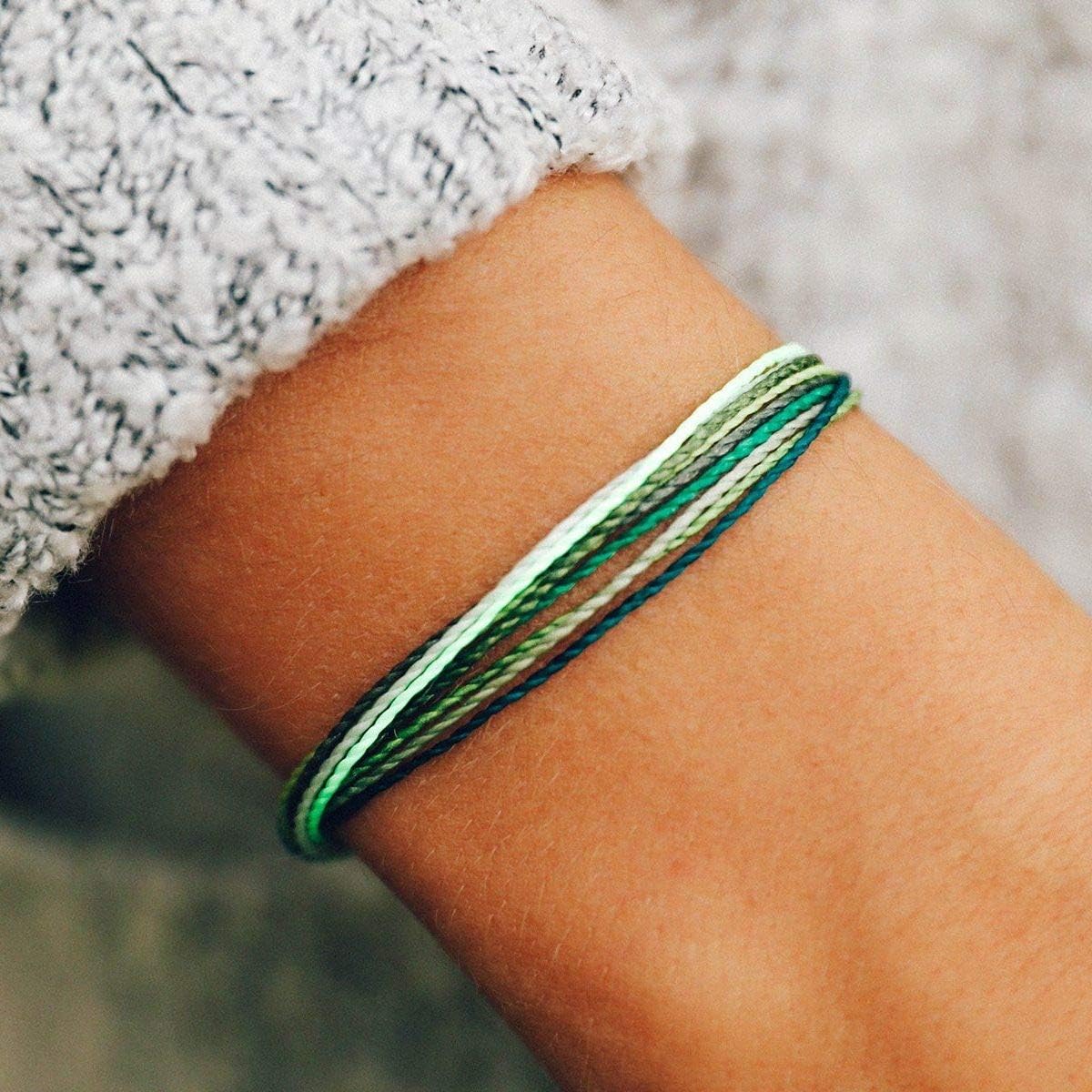 Pura Vida Beach Life Single Bracelet - Handcrafted - 100% Waterproof Wax Coated Accessories: Jewelry
