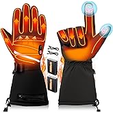20000mAh Heated Gloves for Men & Women,7.4V Fast Heating Rechargeable Heated Gloves,3 Temperature,Waterproof, Touch Screen, Non-Slip, Suitable for Skiing, Winter Outdoor Work, Fishing, Cycling
