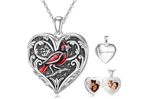 SOULMEET Daisy Locket Necklace That Holds 2 Pictures Expression of Thanks Jewelry Gift Personalized Photo Locket for Women Gi