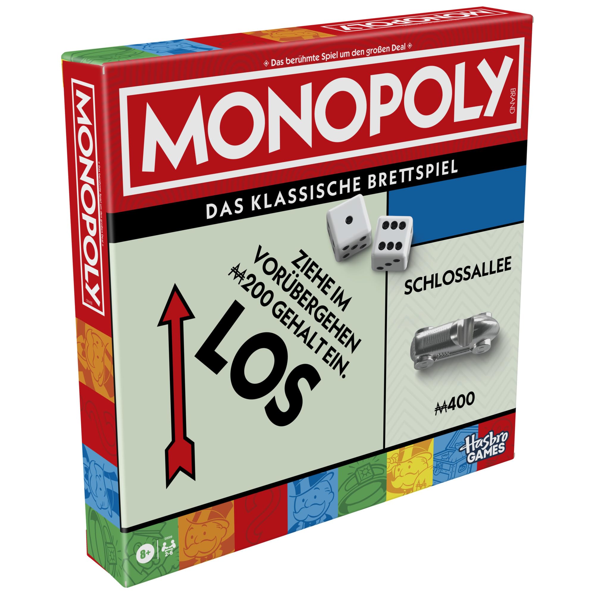 Monopoly Basisspiel mit Aufbewahrungsfach und größeren Spielfiguren - Deutsche Fassung 4