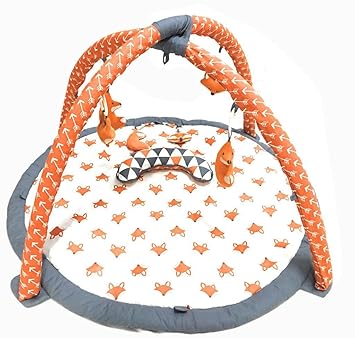 grey baby play gym