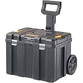DEWALT Tool Box with Wheels, TSTAK, Deep Box (DWST17820) , Black