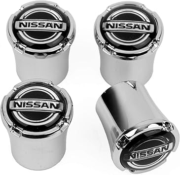 Amazon Com Hem High End Motorsports Chrome Tire Valve Stem Caps For Nissan Vehicles Nissan Logo Made In Usa Automotive