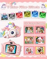 Gofunly Kids Camera 1080P 2.0 Inch Dual Lens 32GB Card Included view 4