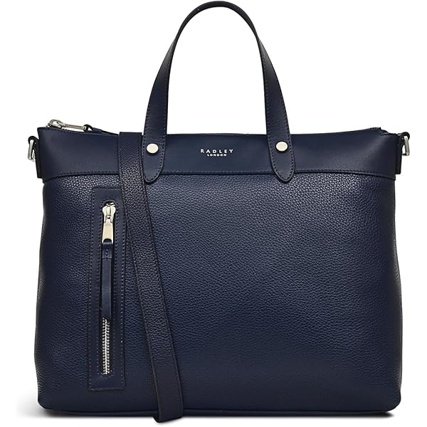 バッグ RADLEY LONDON Southwood Lane Radley London Southwood Lane Large Tote Bag Dark Blue 9.5”W