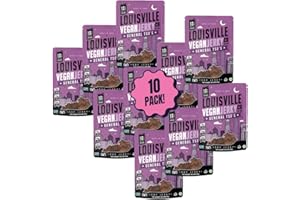 Louisville Vegan Jerky - General Tso’s Vegan and Vegetarian Meat - Lip-Smacking Vegan-Friendly & Vegetarian Jerky - Non-GMO 14 Grams Soy Protein, Gluten-Free Low Fat High Protein Vegan Snacks - 3 oz, 10 Pack