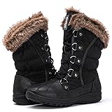 GLOBALWIN Women's Warm Fur Lined Winter Snow