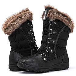 GLOBALWIN Women's Warm Fur Lined Winter Snow
