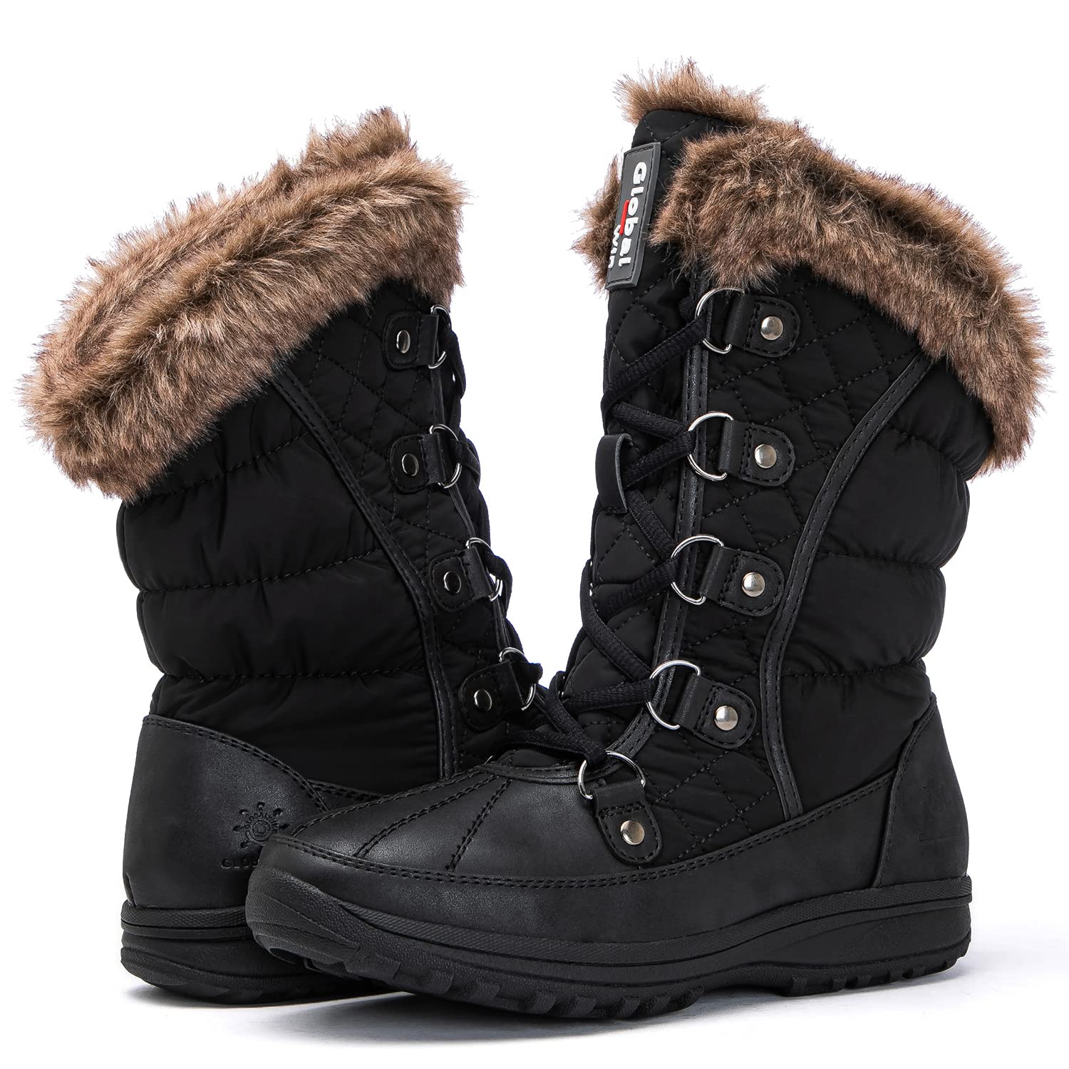 GLOBALWIN Women's Warm Fur Lined Winter Snow