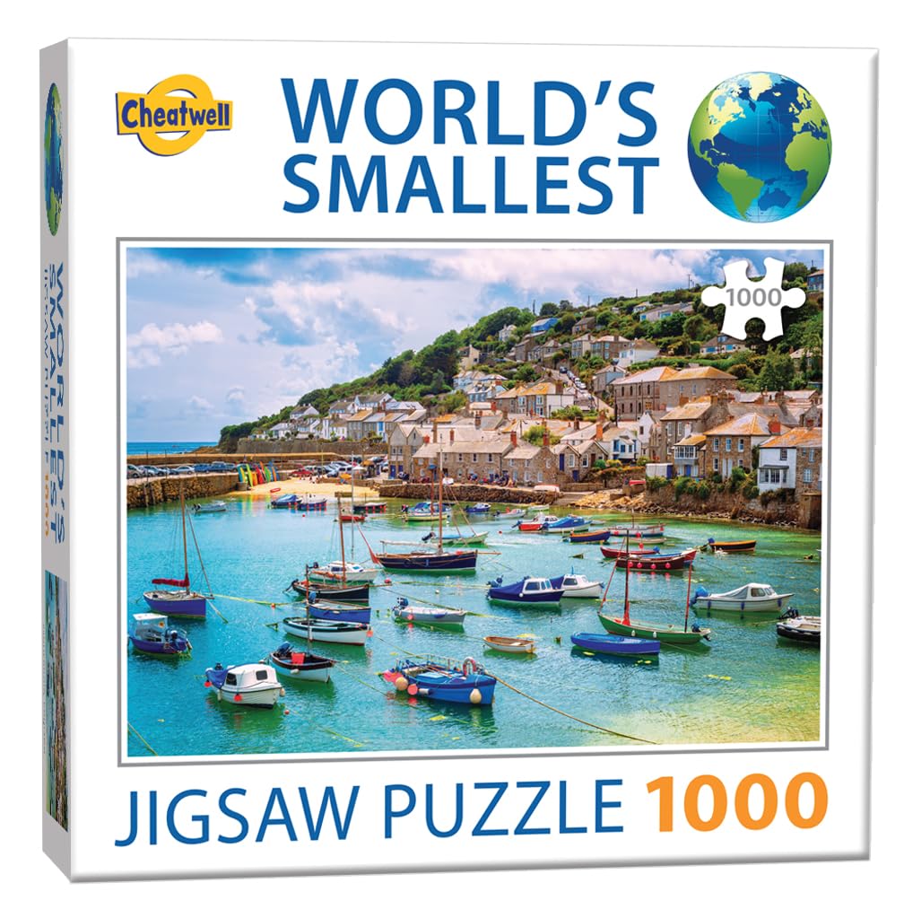 Cheatwell Games World's Smallest 1000 Piece Puzzle Mousehole, Blue, Orange, Red, Green
