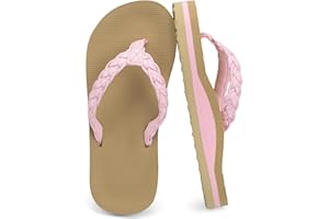 ChayChax Kids Boys Girls Flip Flops Quick Dry Beach Pool Shower Water Sandals with Comfortable Cushion Footbed(Little Kid/Big Kid)
