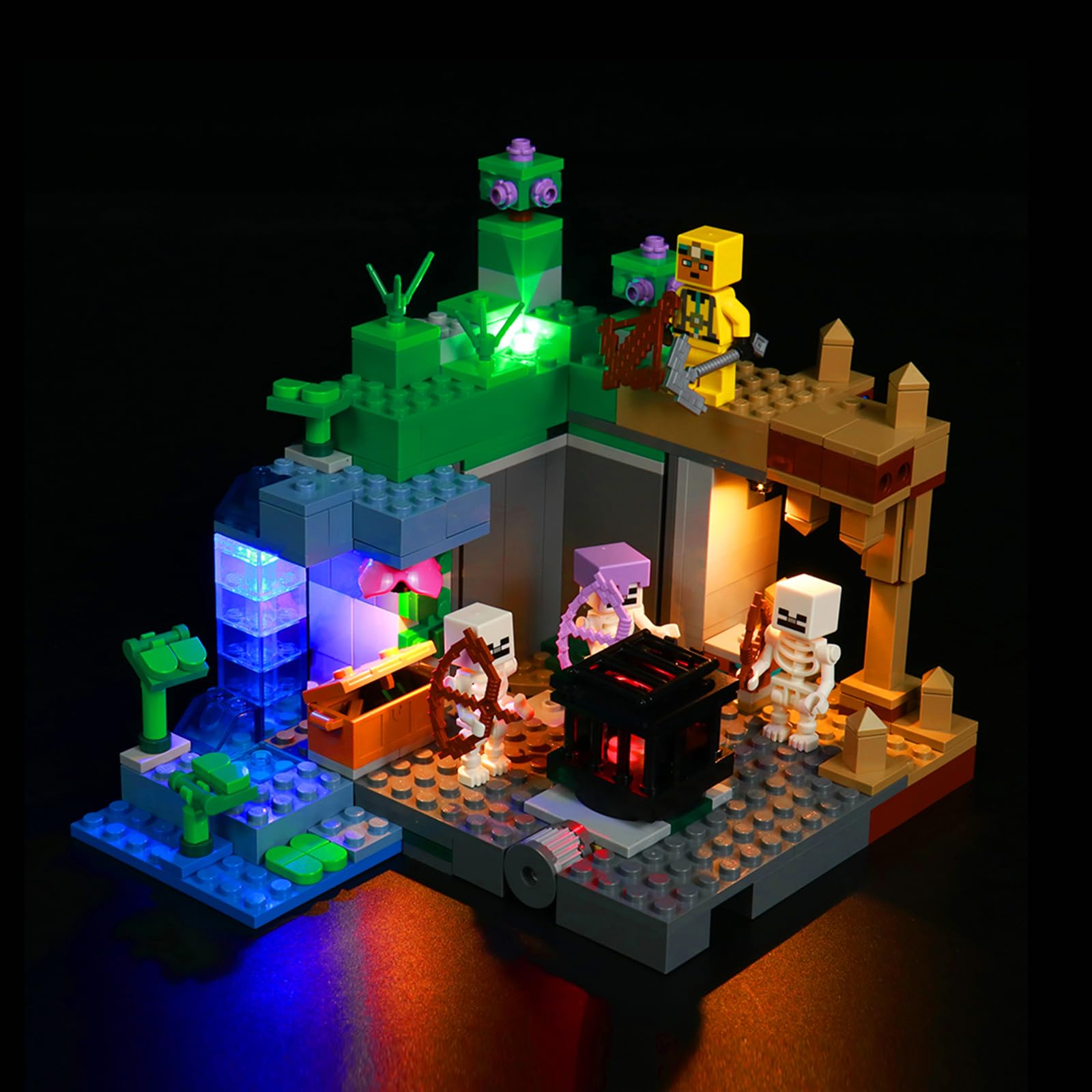 LED Light Kit Compatible with Lego Minecraft Skeleton Dungeon 21189 (NO Model, Only Lights kit), Lighting Compatible with Lego 21189 The Skeleton Dungeon for Fans — image 1